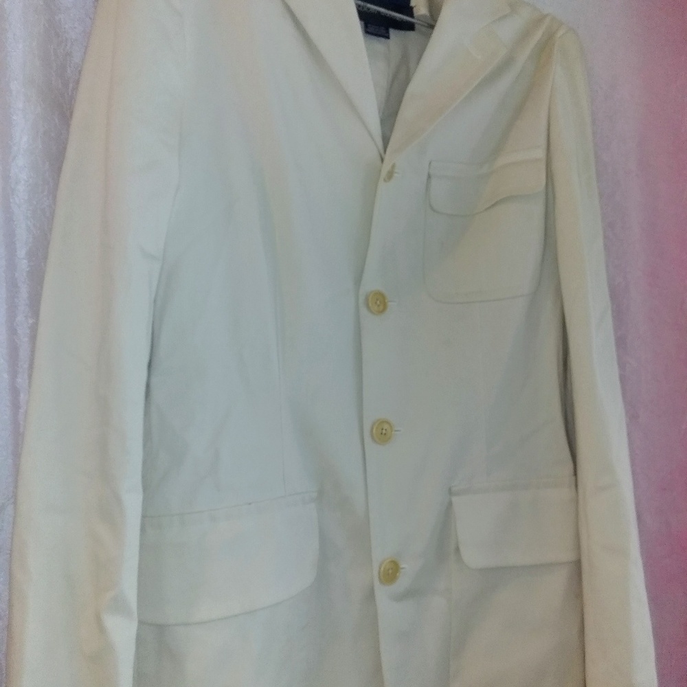 Super Elegant Ralph Lauren Cream Linen Jacket ~M
